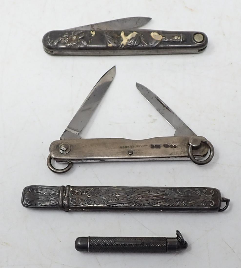 Sterling Silver Cross Pocket Knife Pencil & Misc (1 of 12)