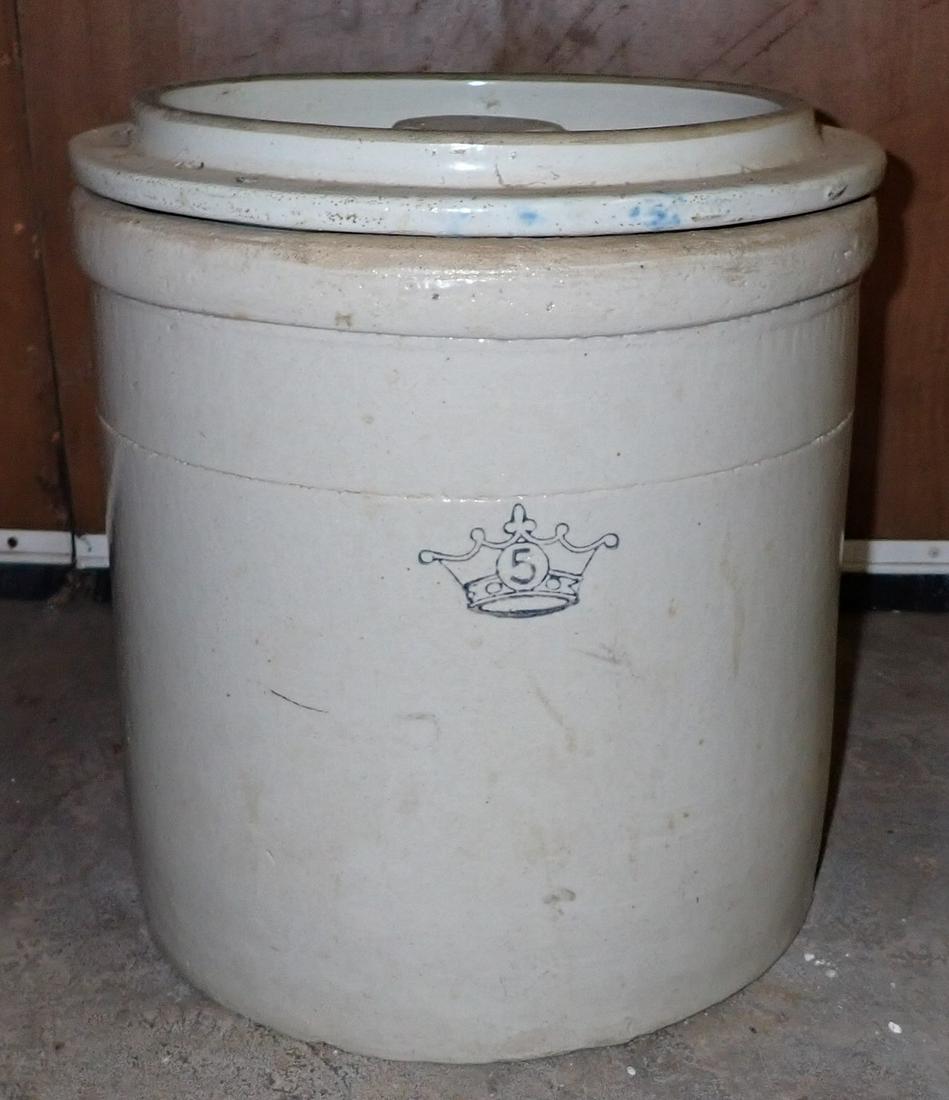 5 Gallon Stoneware Crock (1 of 3)