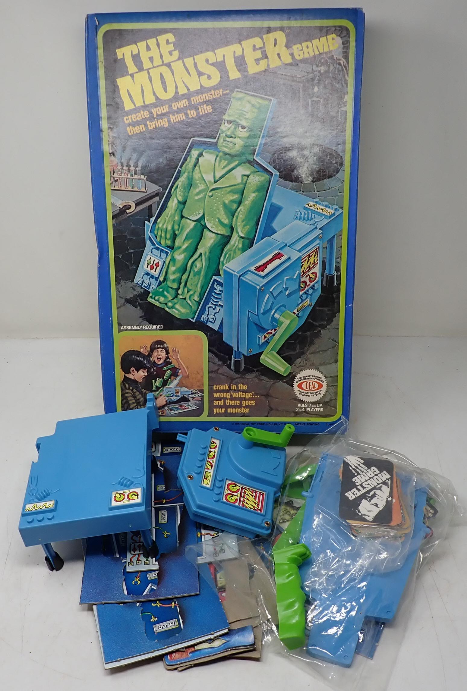 Ideal Monster Game Parts in Original Box: Comes with all parts pictured