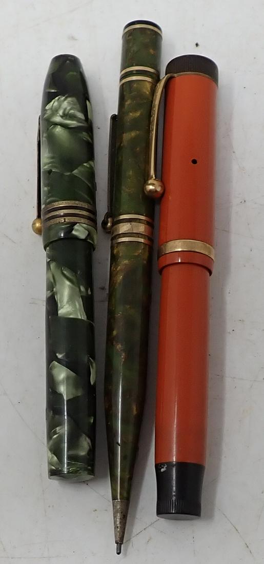 Lead Pencils & Pens Incl Parker Duofold Jr: Getting all pictured