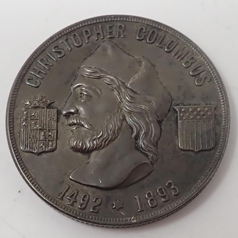 Christopher Columbus Medal w/ inside Lockett (1 of 5)
