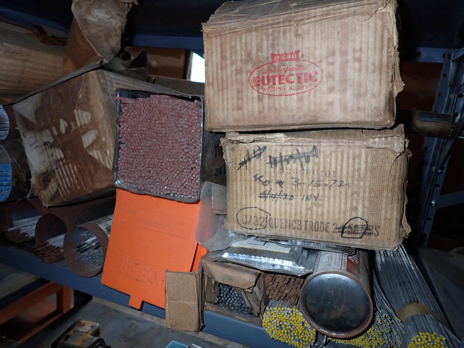 Welding Rods: MUST BE REMOVED BEFORE 1PM. NO SHIPPING !
