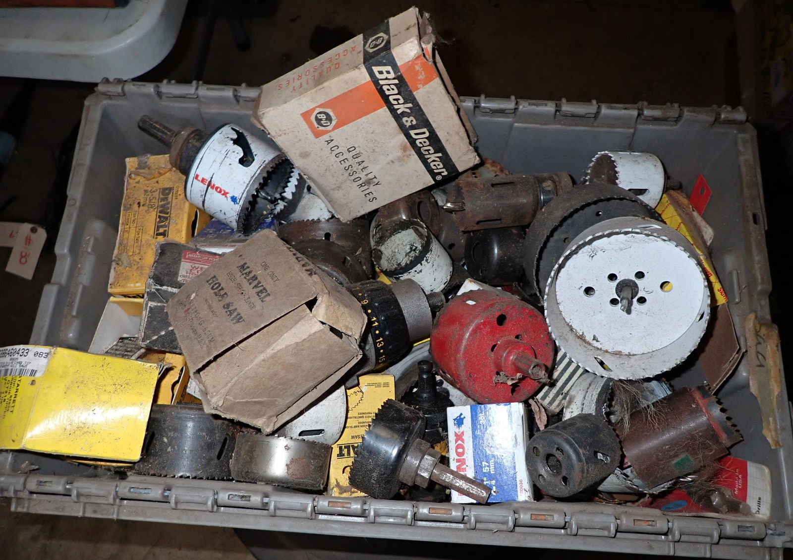 Box Full of Hole Saws (1 of 2)