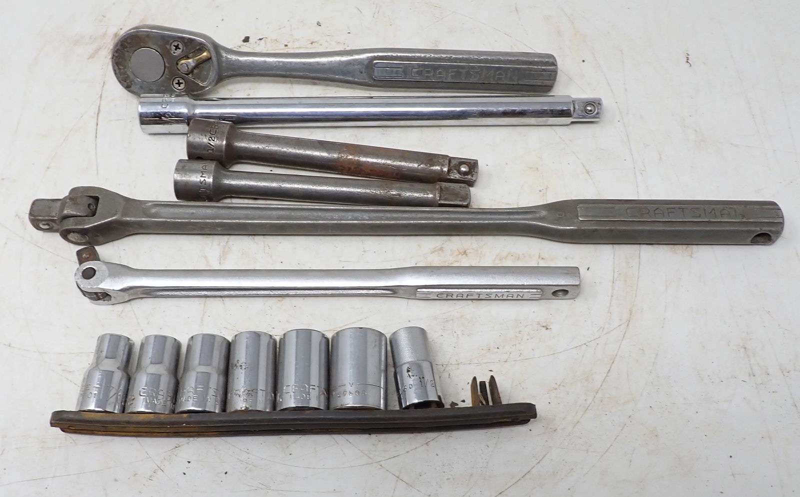Craftsman 1/2" Drive Rachet Sockets Extensions Breaker Bars (1 of 1)