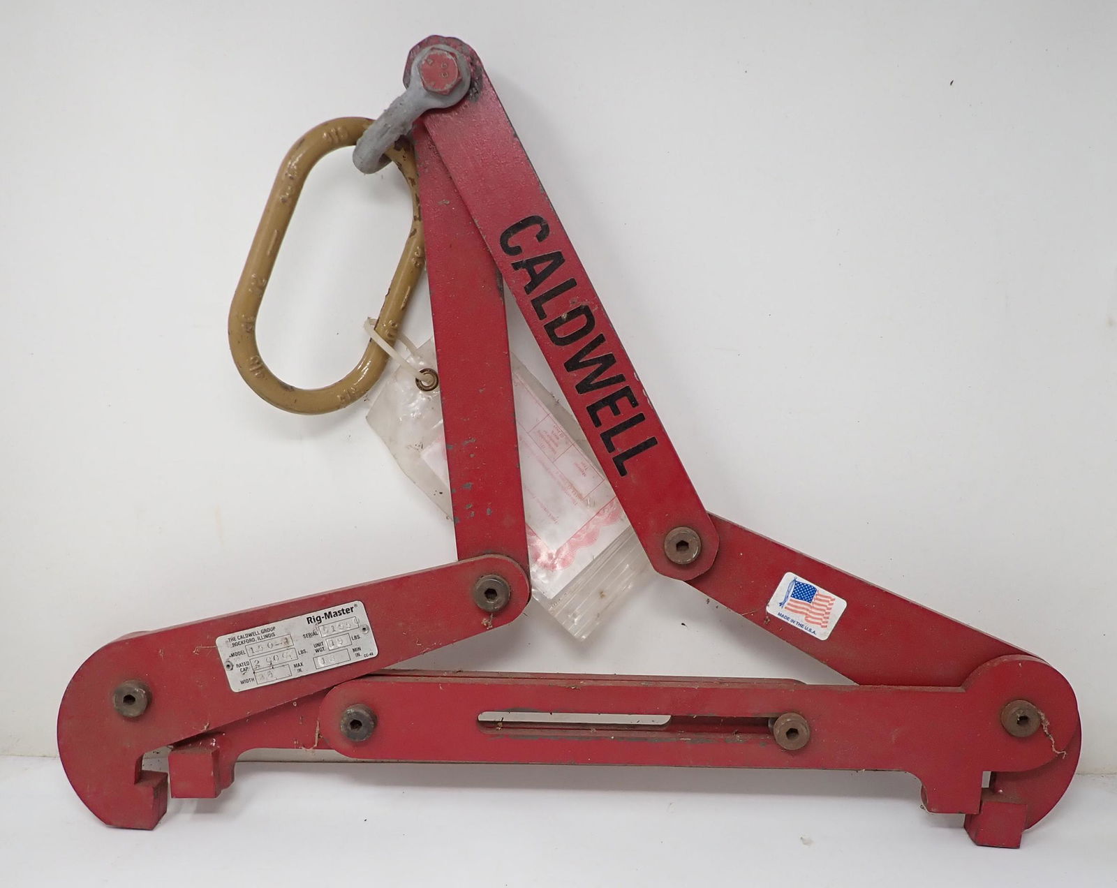 Caldwell Rig Master Model 150-1 Lifting Device (1 of 3)