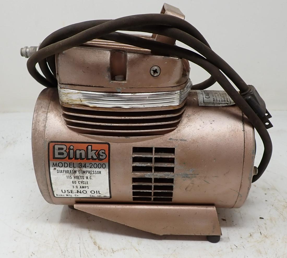 Vintage Binks 34-2000 Air Compressor (1 of 2)
