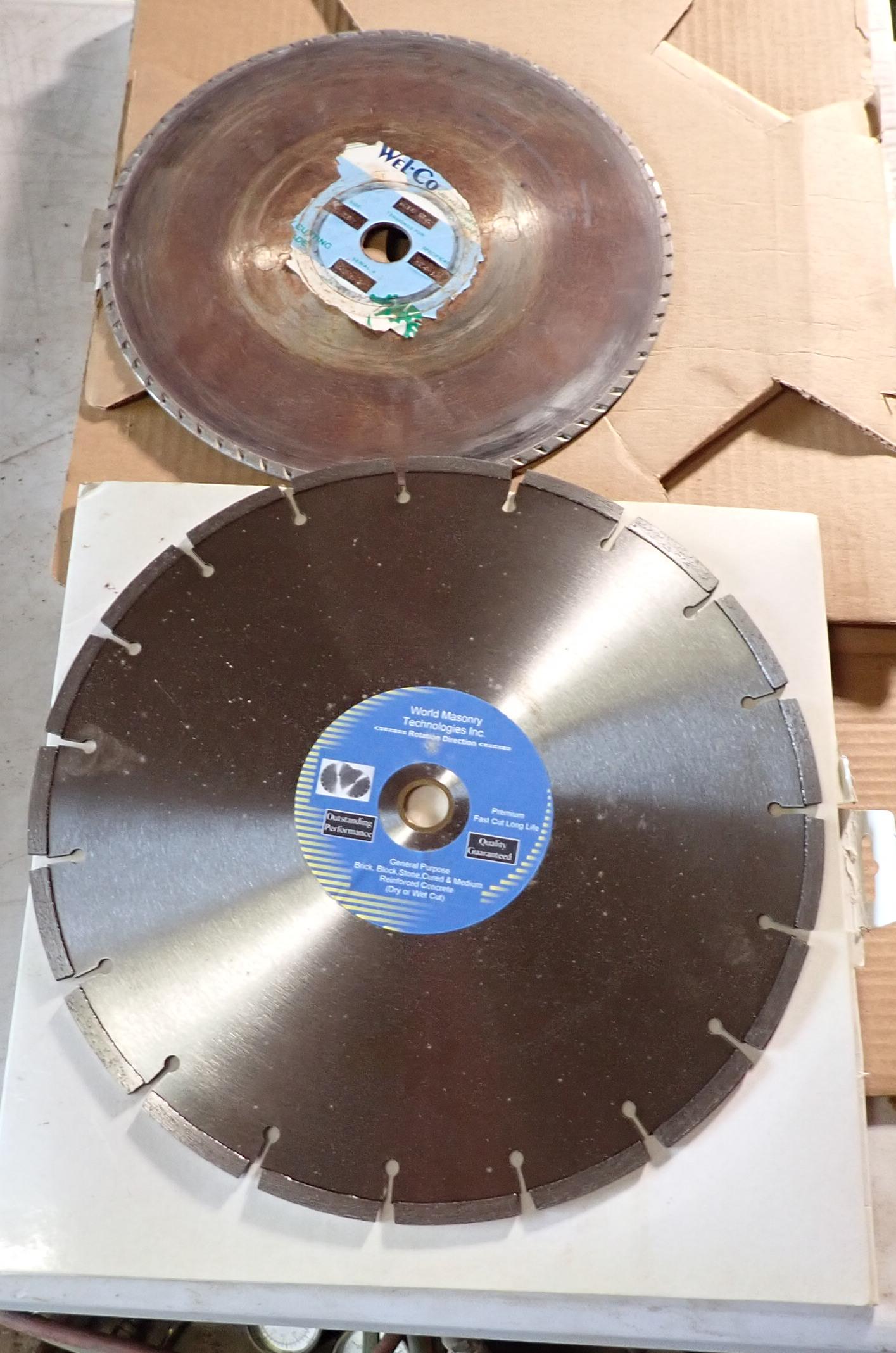 2 Masonary Cut off Saw Blades (1 of 2)