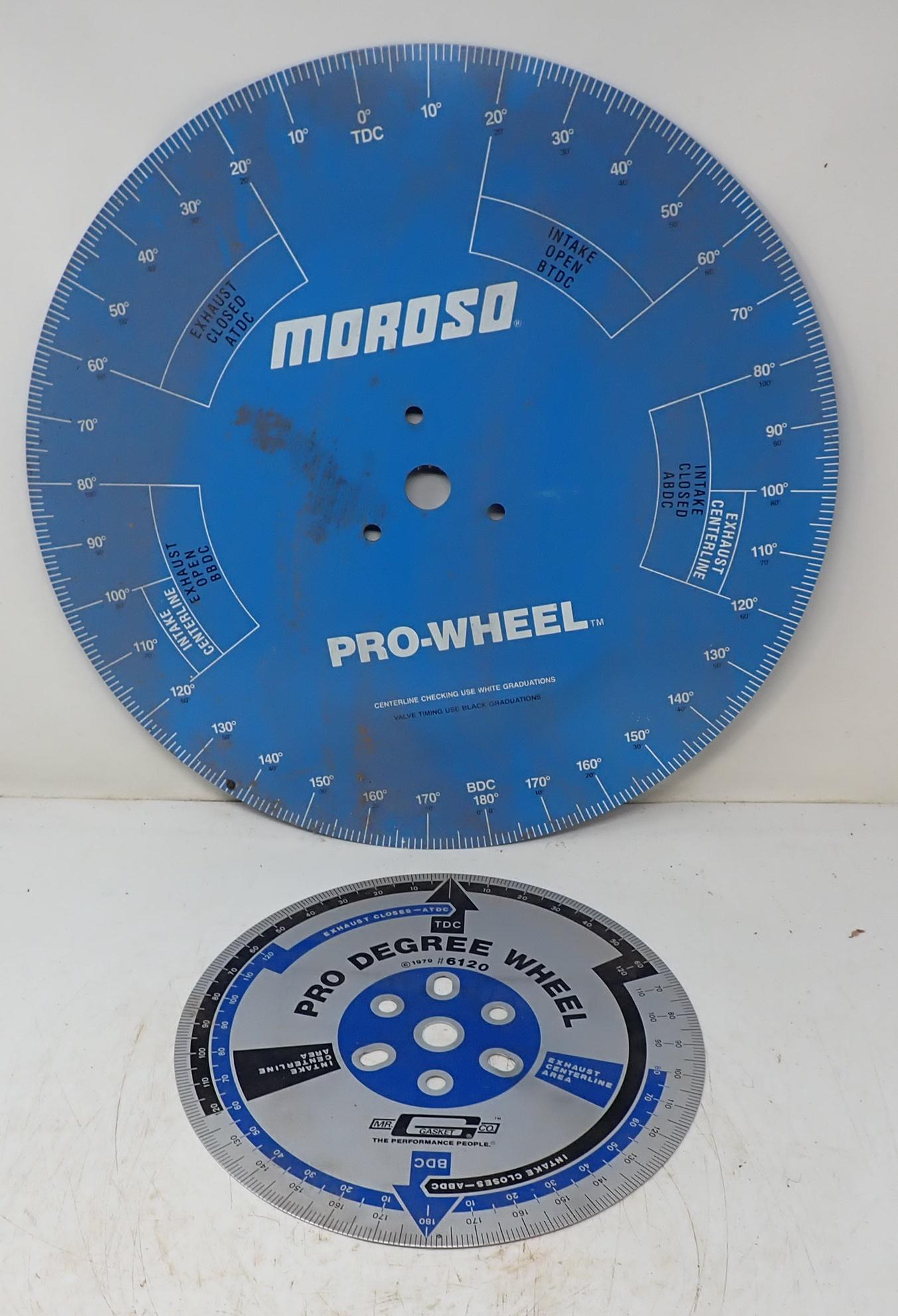 Moroso & Mr Gasket Co Pro Wheels: Moroso is approx 18" in diameter