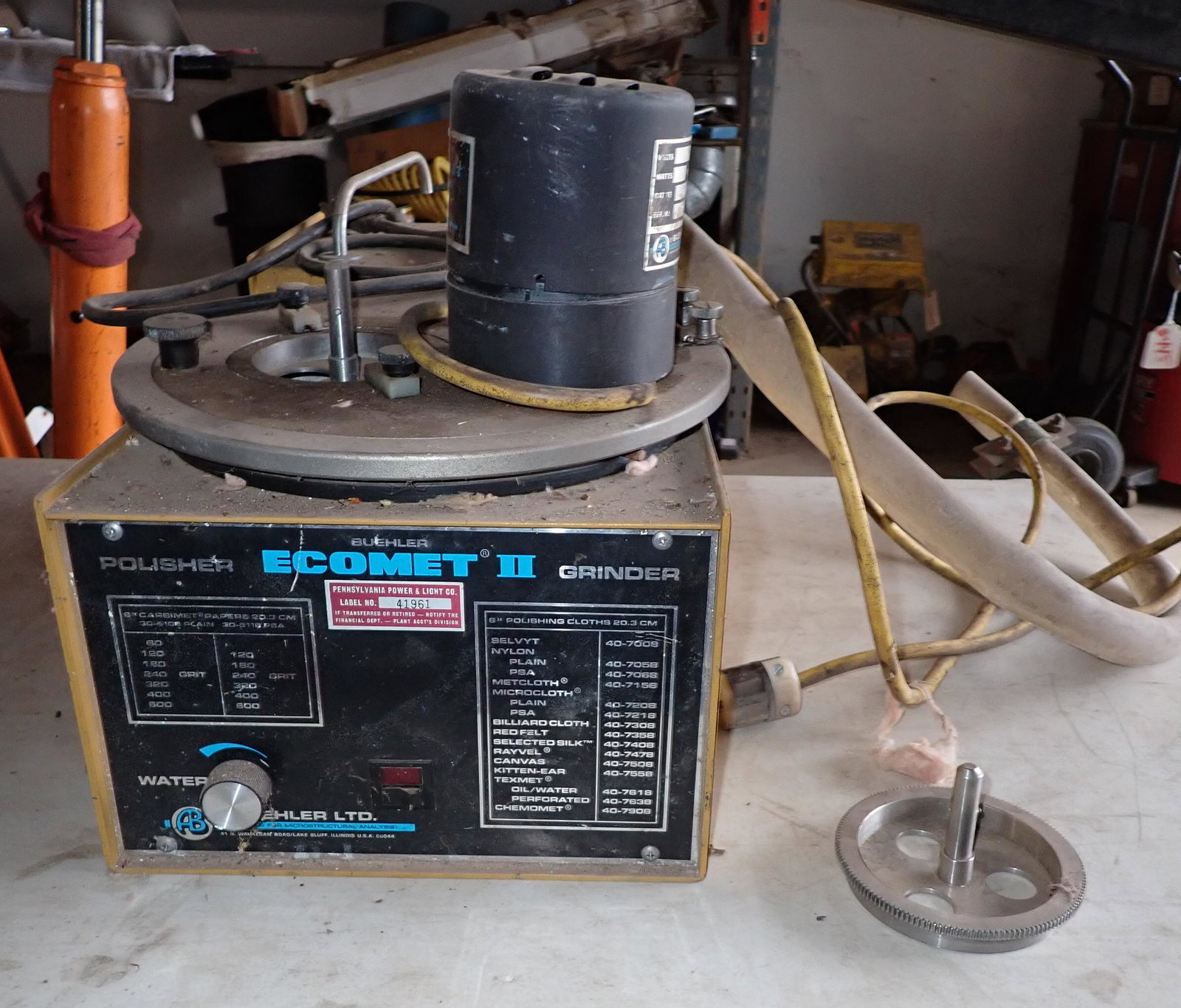 Buehler Ecomet II Polisher Grinder: NO SHIPPING !