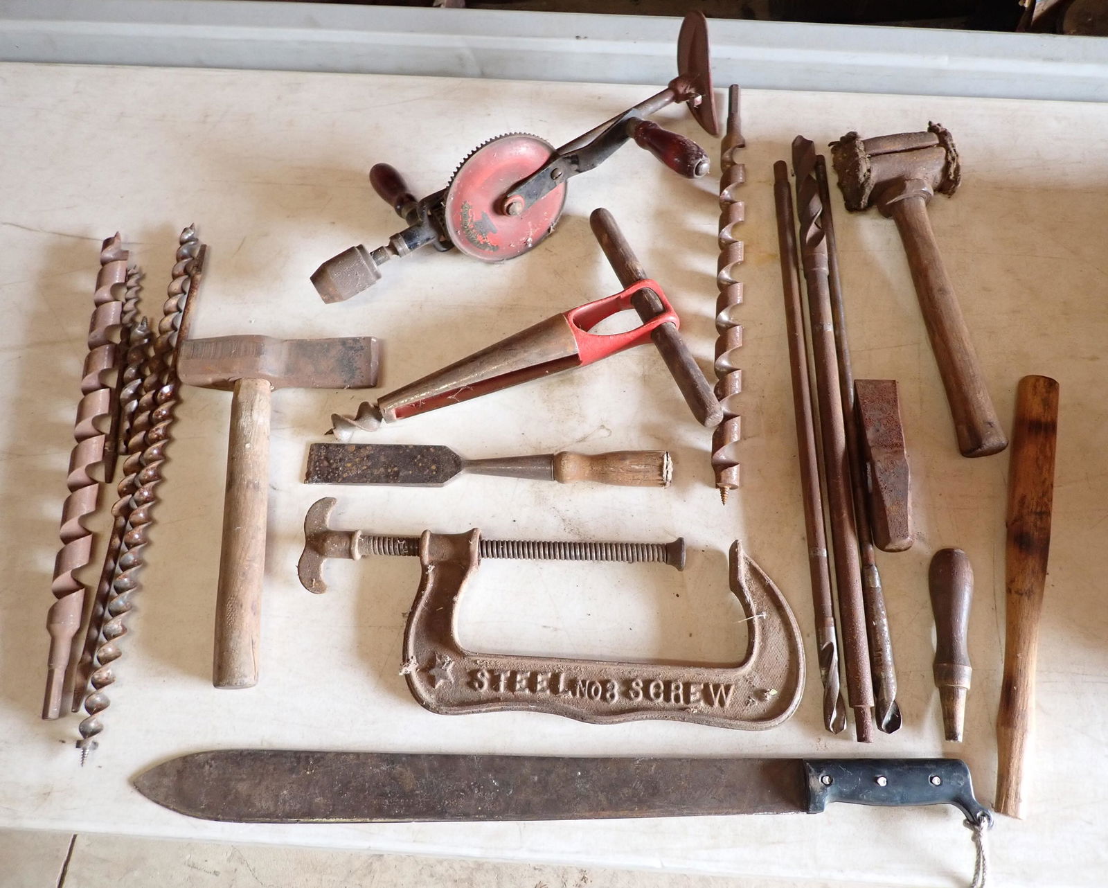 Antique / Vintage Tools incl Millers Falls Drill (1 of 4)