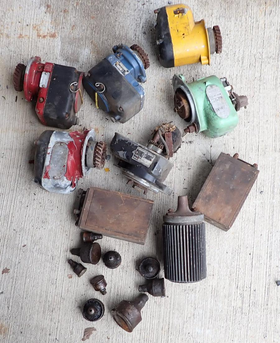 Eismann Tractor / Hit & Miss Engine Magnetos Grease Cups: Getting all pictured