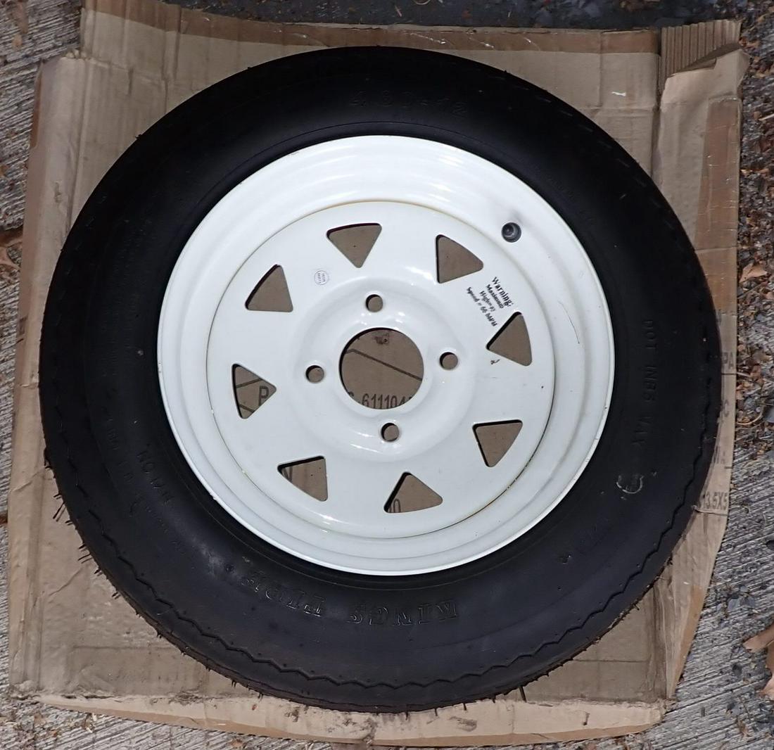 Kings 4.80-12 Trailer Tire New: New