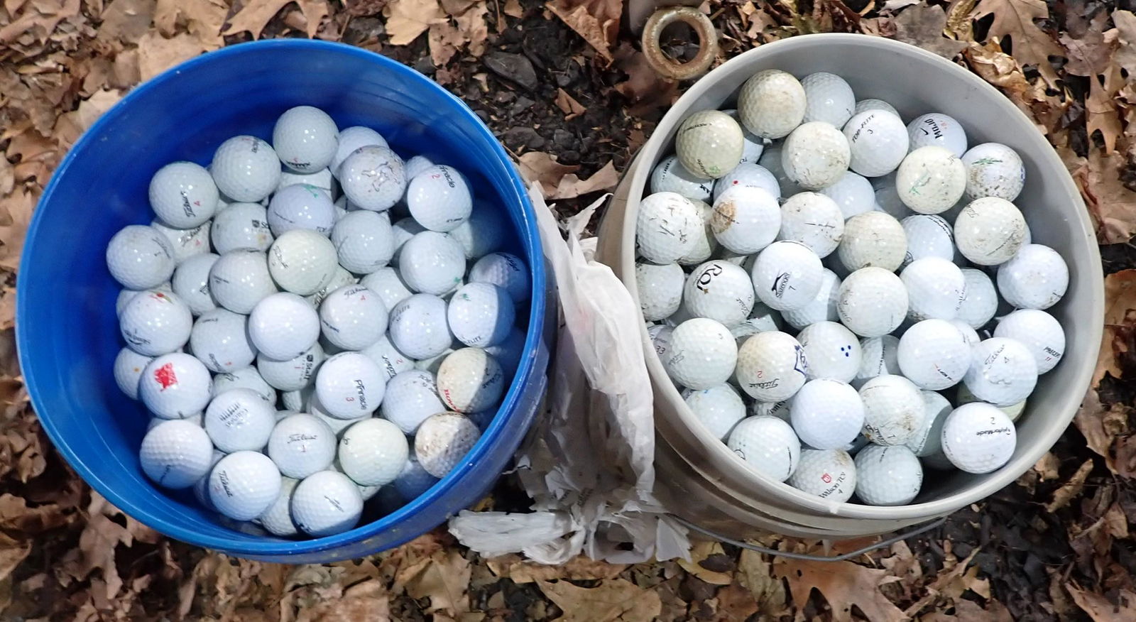 Two 5 Gallon Buckets of Golf Balls: NO SHIPPING !