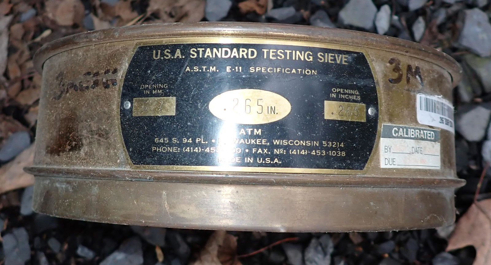 Brass Testing Sieve (1 of 2)