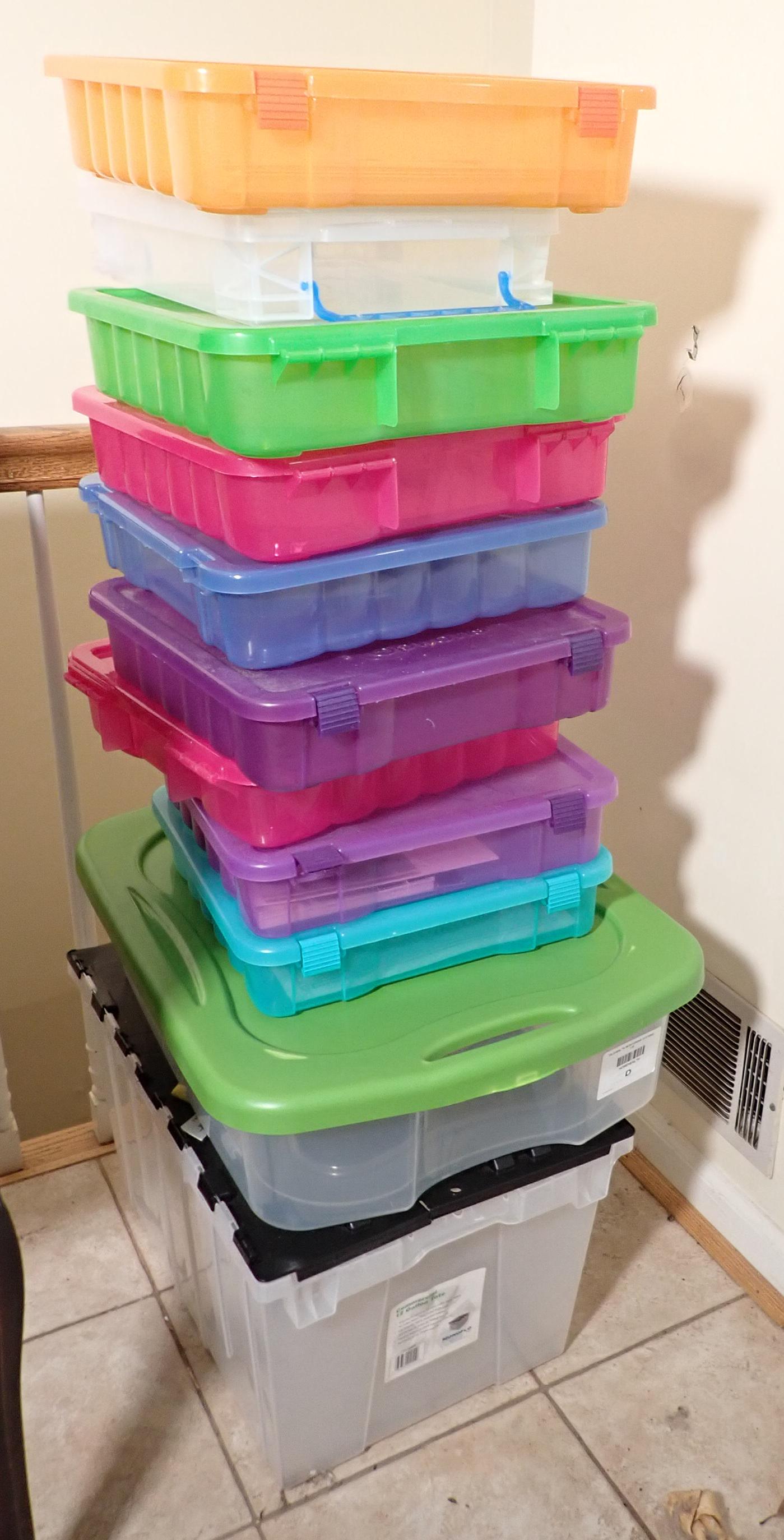11 Plastic Totes / Storage Containers (1 of 1)