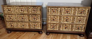 Pair of John Widdicomb Hand Painted Nightstands