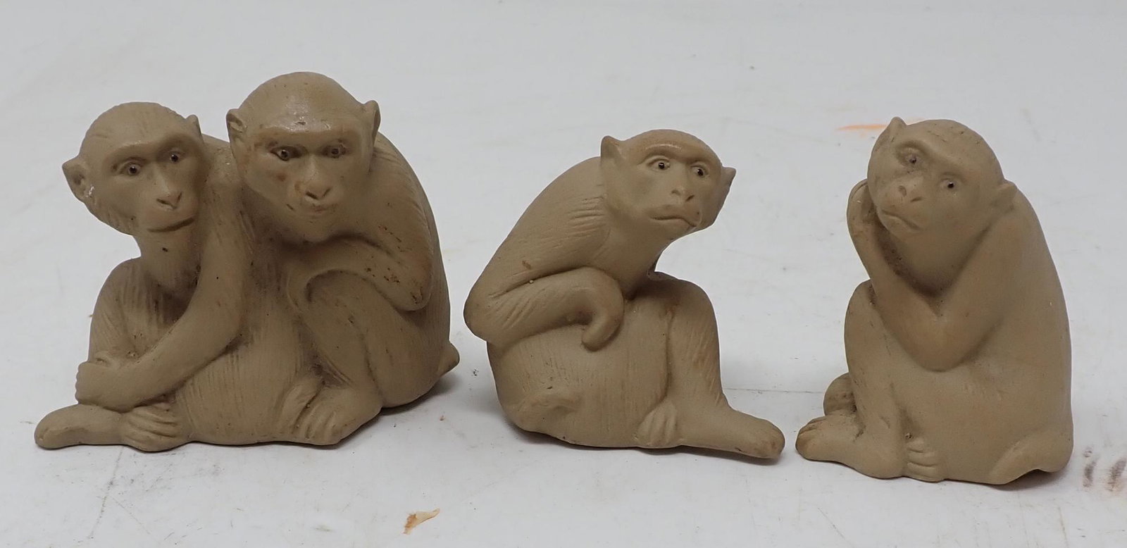 Monkey Figurines: Tallest is apprx 2 1/4" tall