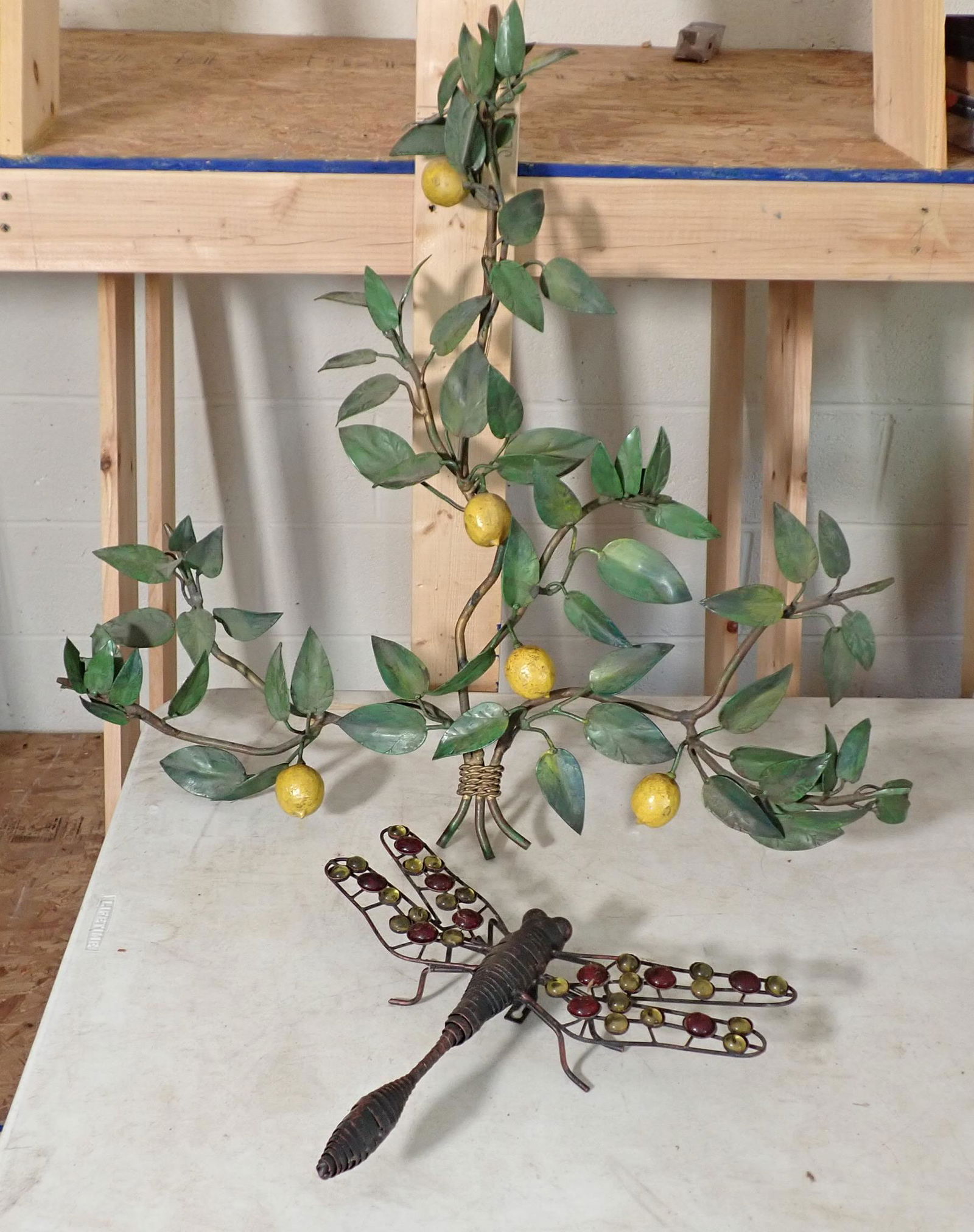 Iron Wall Art incl Dragonfly (1 of 2)