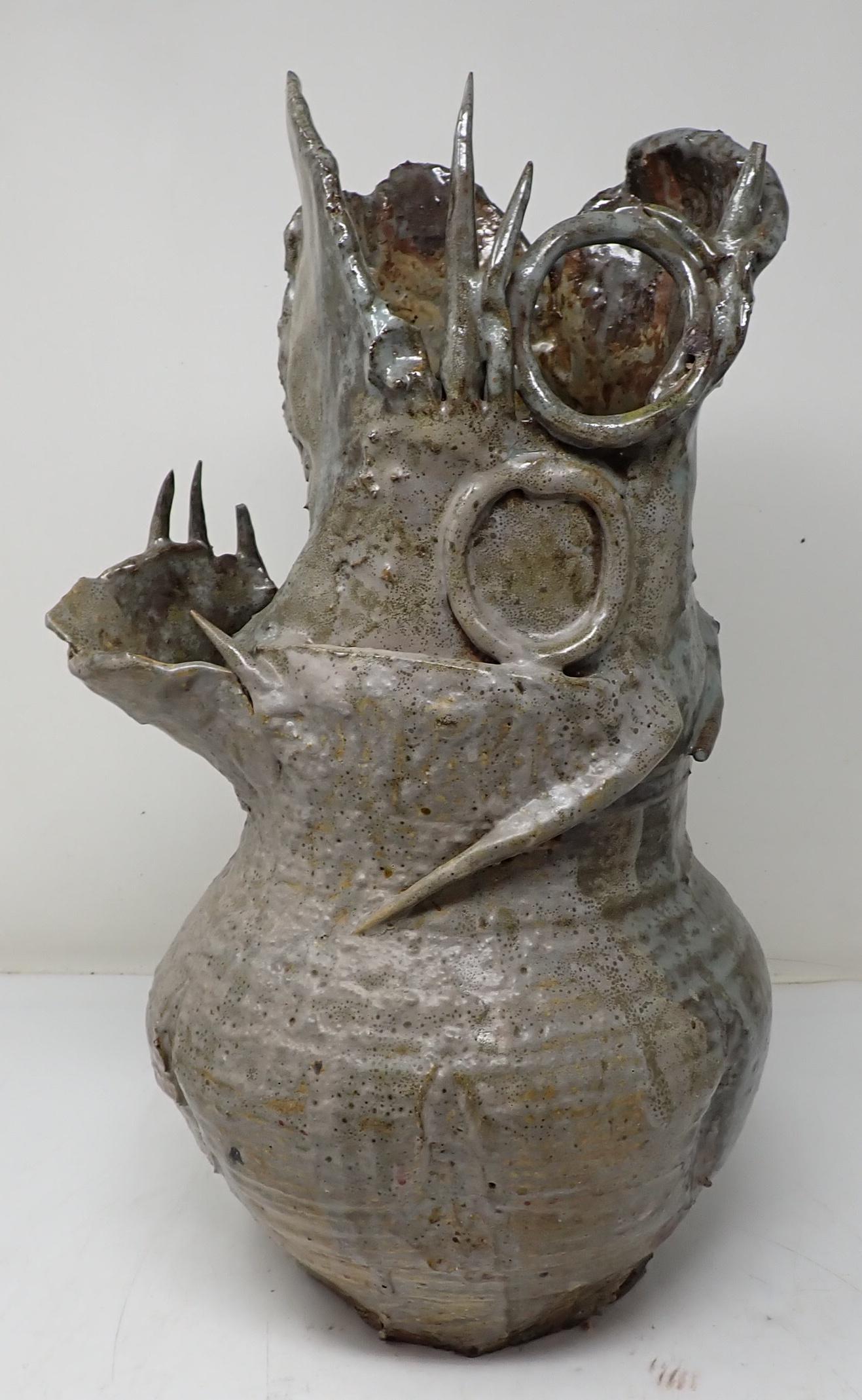 Unusual Abstract Pottery Vase (1 of 8)