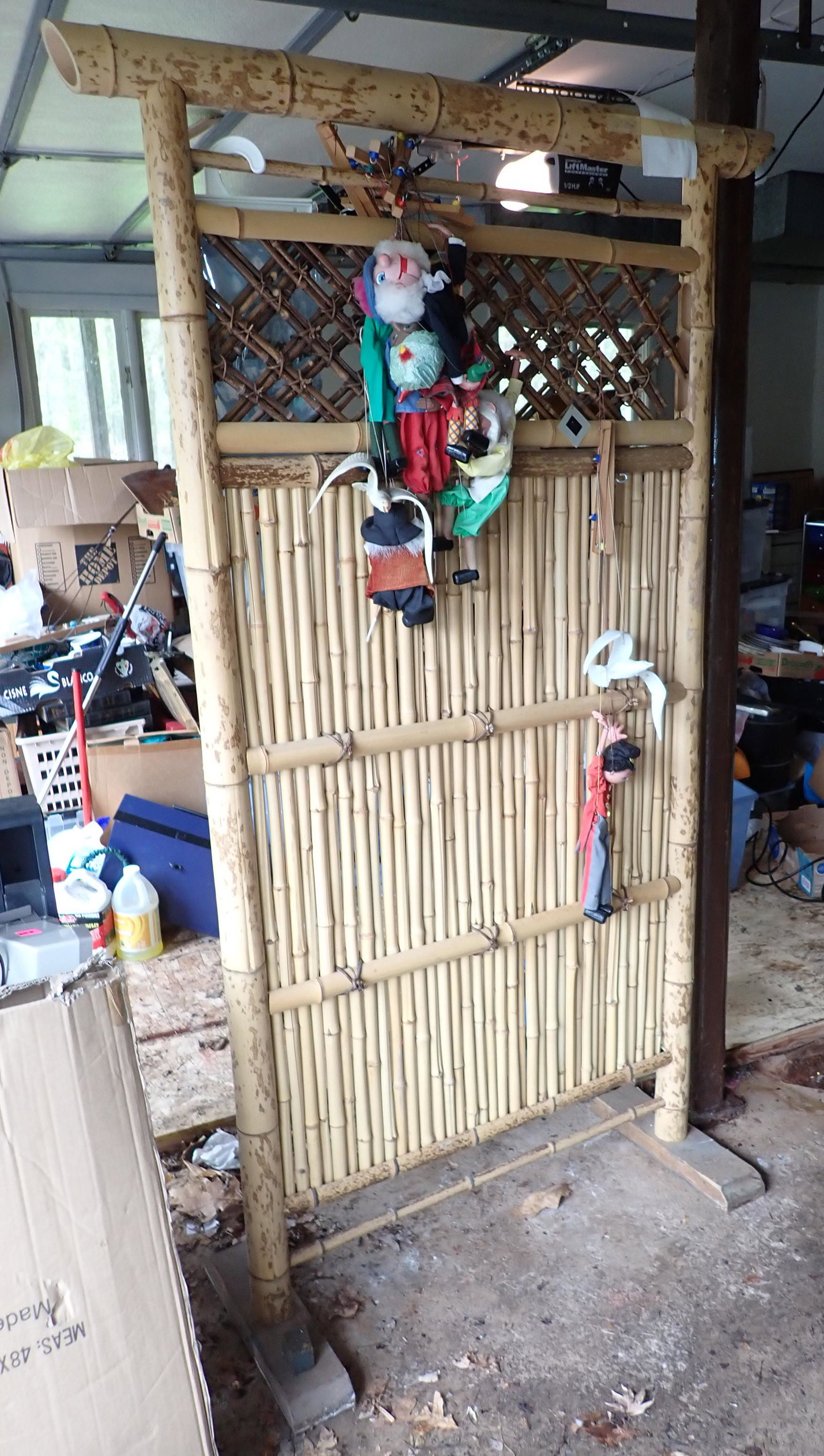Bamboo Divider: Approx 43 1/2" x 72 1/4" tall. NO SHIPPING !
