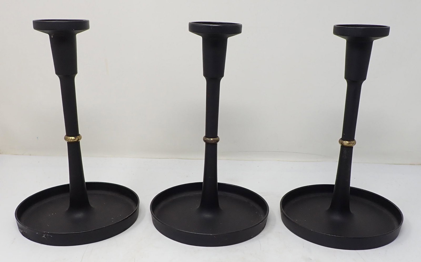 3 Cast Iron Candle Holders (1 of 2)