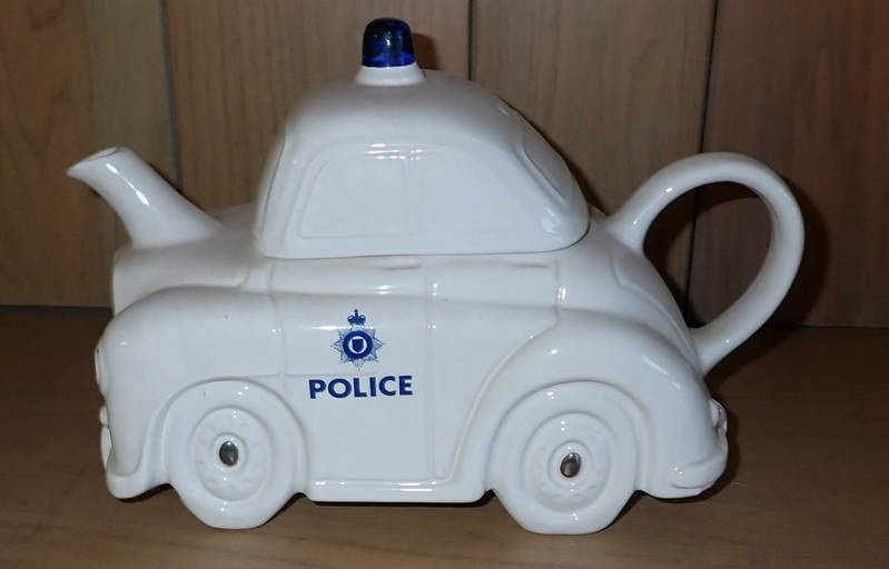 Carlton Ware England Police Car Teapot