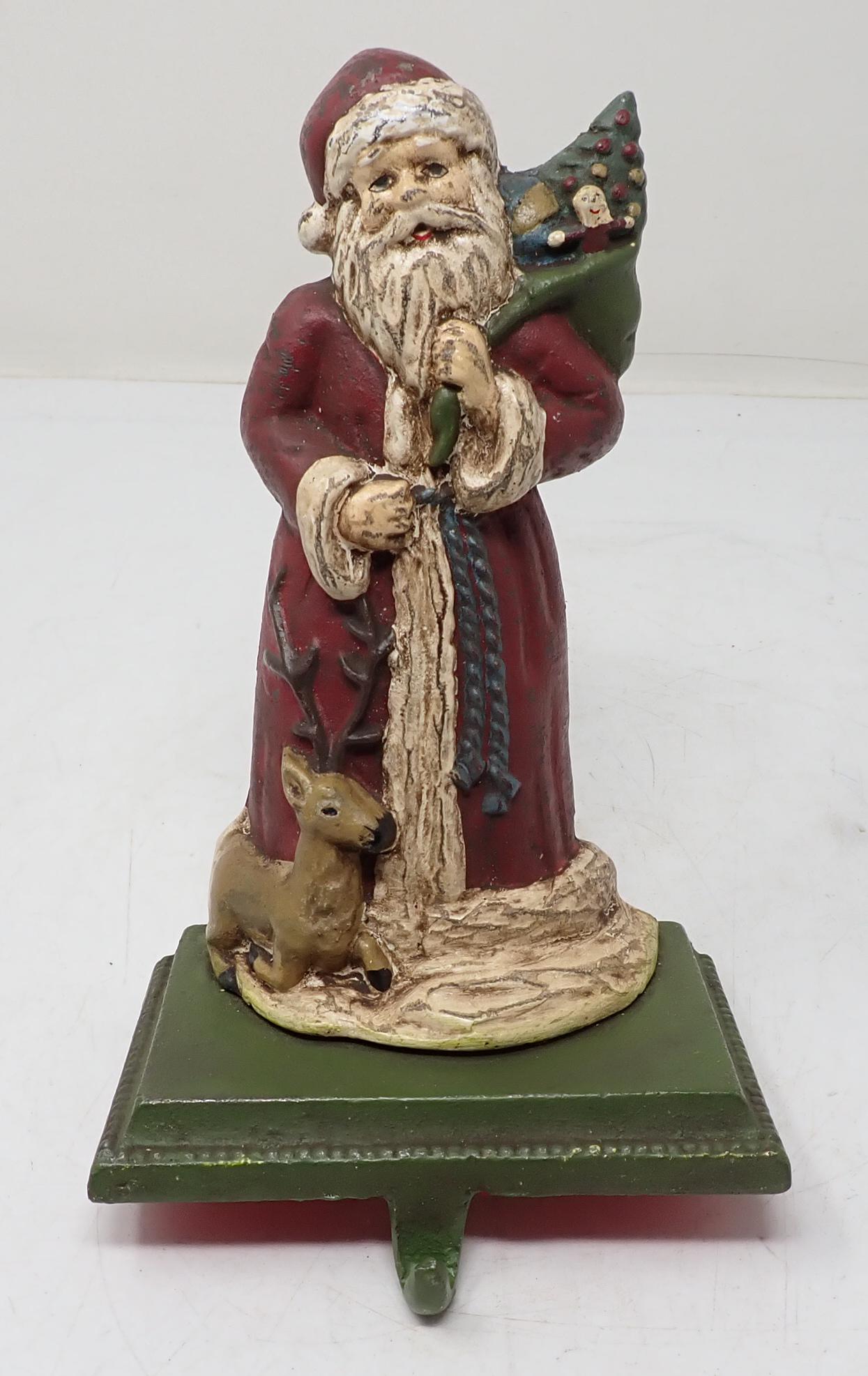 Cast Iron Santa Stocking Holder (1 of 2)