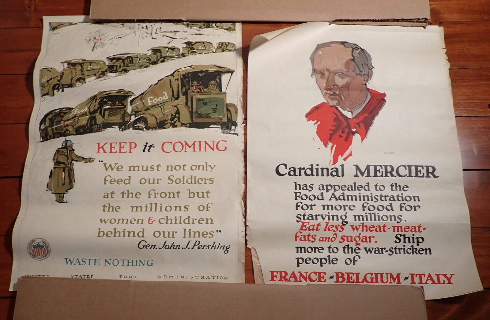 Cardinal Mercer General Peshing World War I Posters (1 of 2)