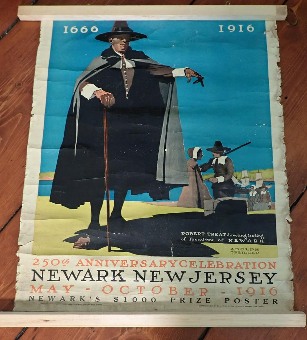 Adolph Treidler 1916 Newark NJ Celebration Poster (1 of 3)
