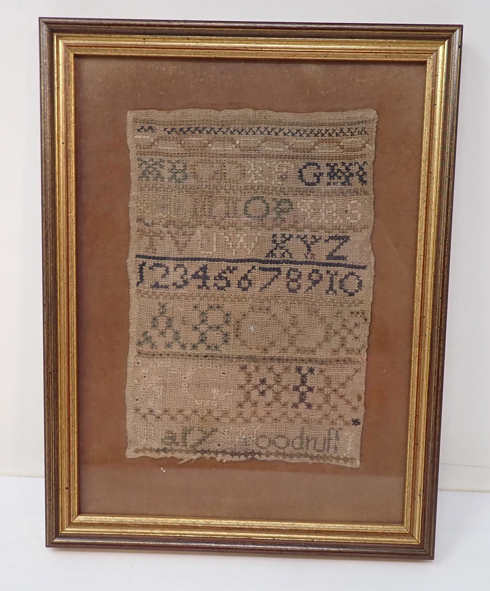 Woodruff Sampler: Approx 8" x 10 1/2"