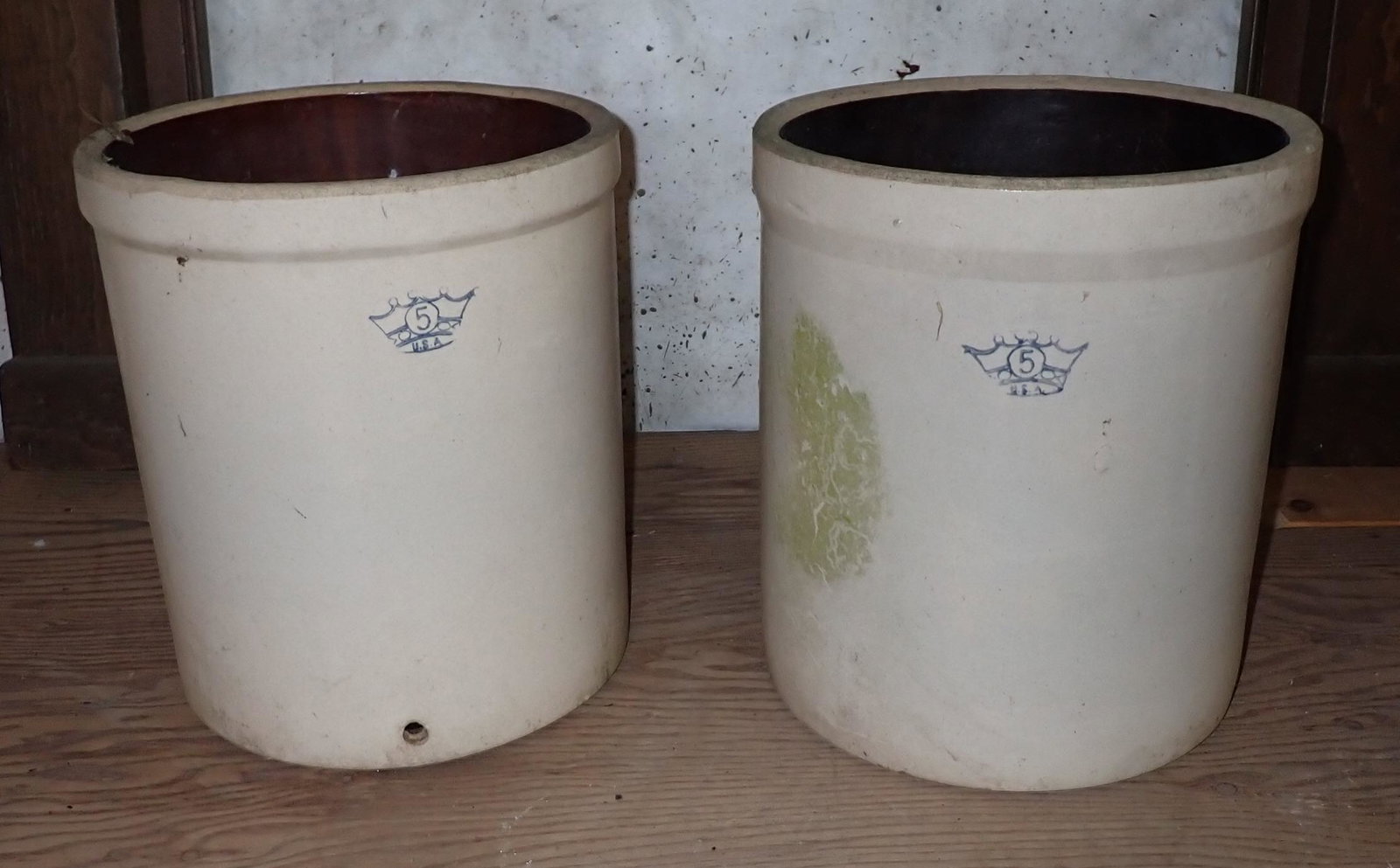 2 RRP Five Gallon Stoneware Crocks (1 of 1)
