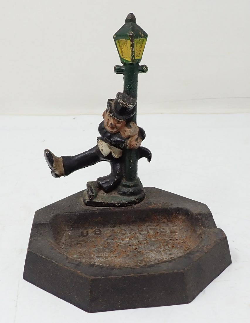 John Wright US Captiol Cast Iron Ashtray: Approx 5" tall