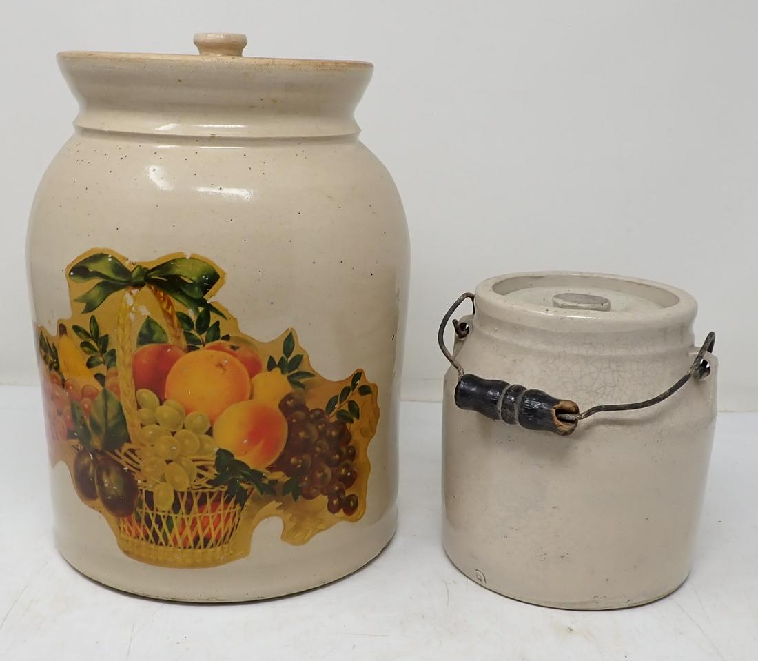 2 Stoneware Preserve Jars (1 of 3)