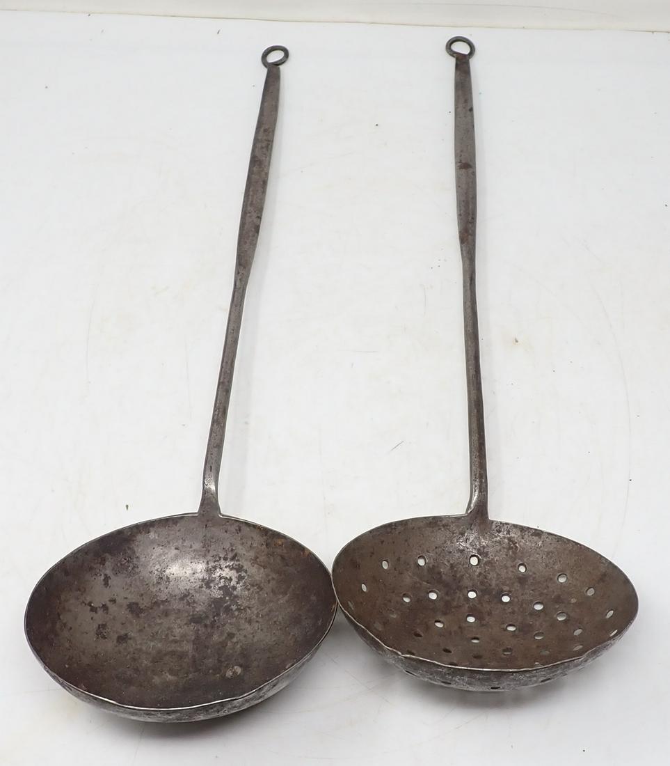 2 Wrought Iron Ladles (1 of 3)