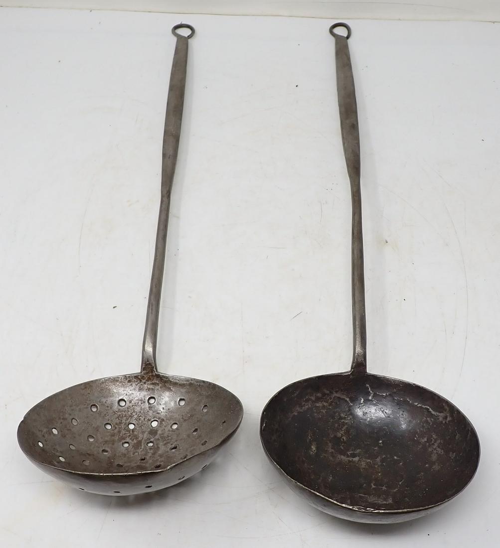2 Wrought Iron Ladles (1 of 2)