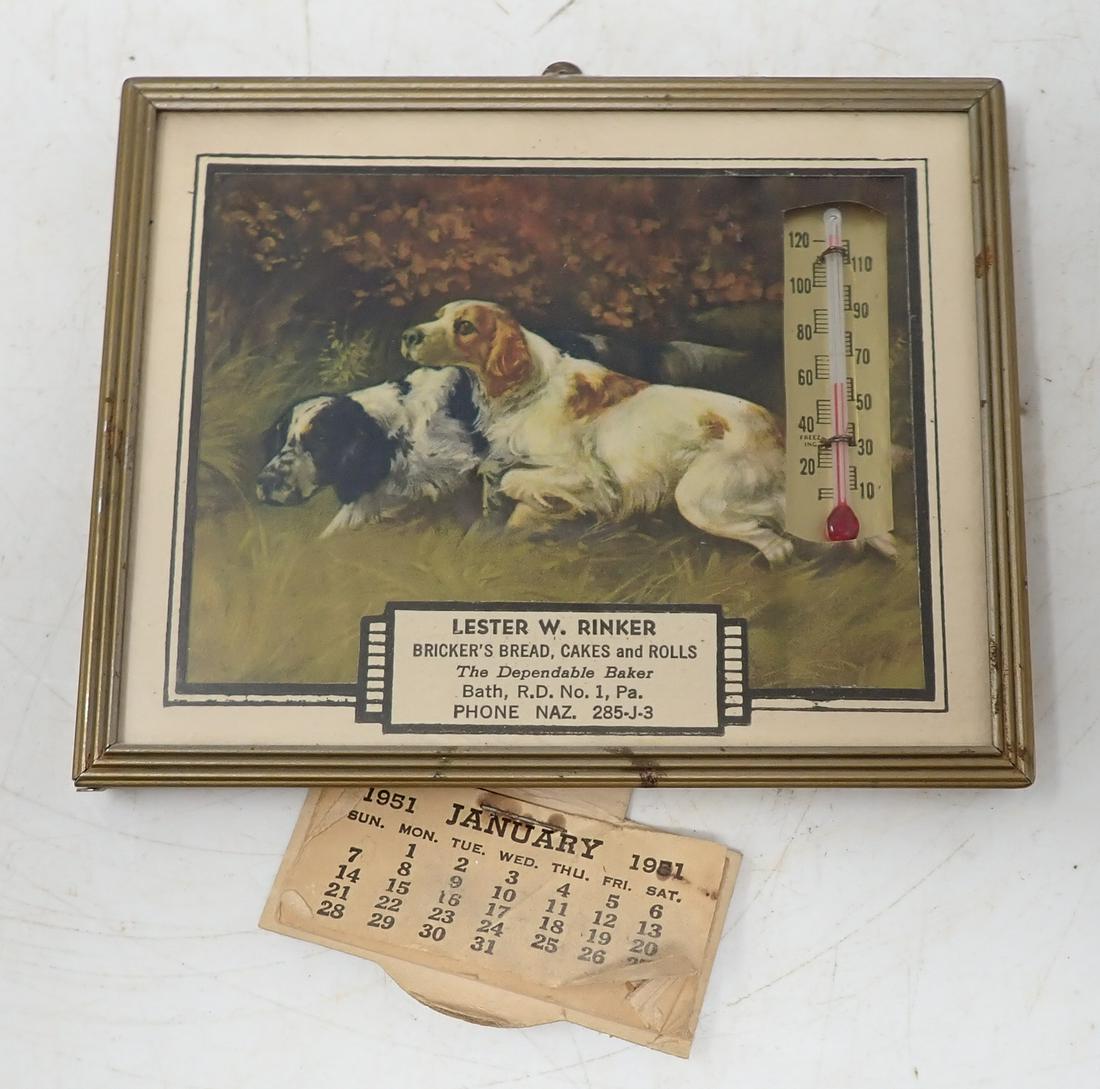 1951 Lester Rinker Bath Pa Thermometer (1 of 1)