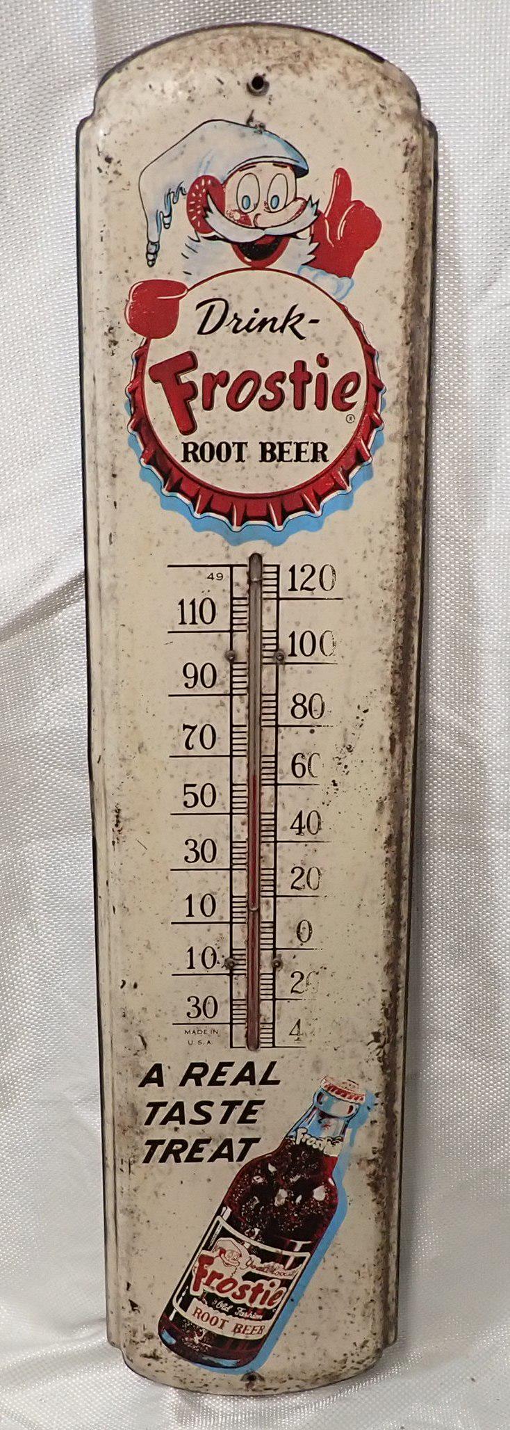 Frostie Root Beer Advertising Thermometer (1 of 4)