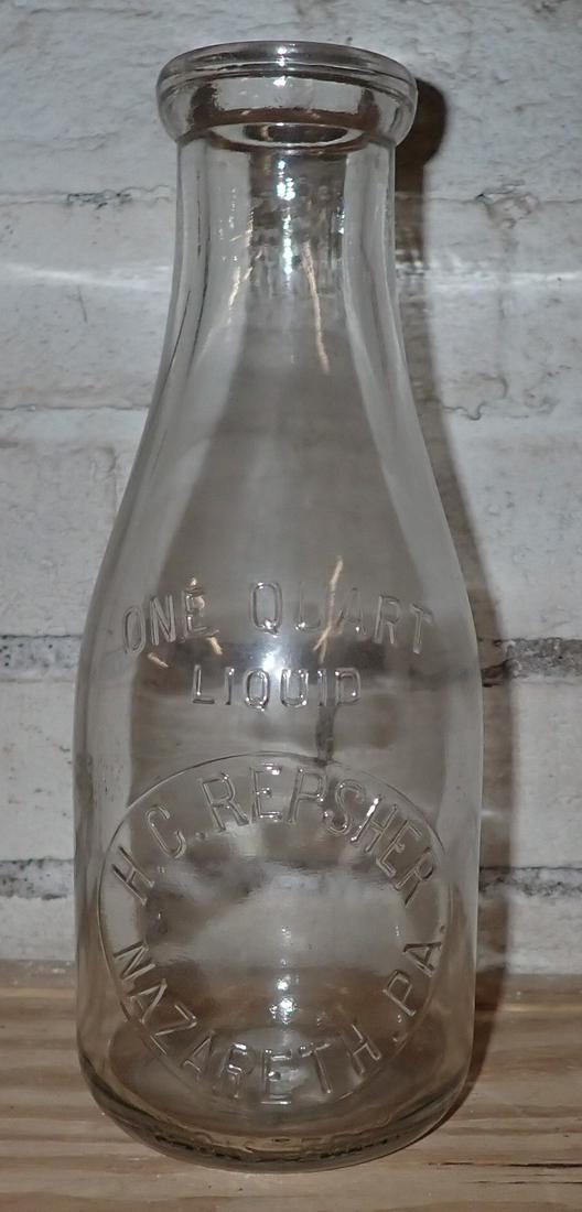 H.C Repsher Nazareth Pa Milk Bottle (1 of 1)