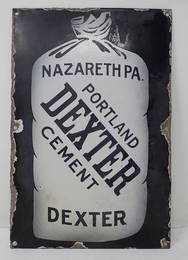Portland Dexter Cement Porcelain Sign