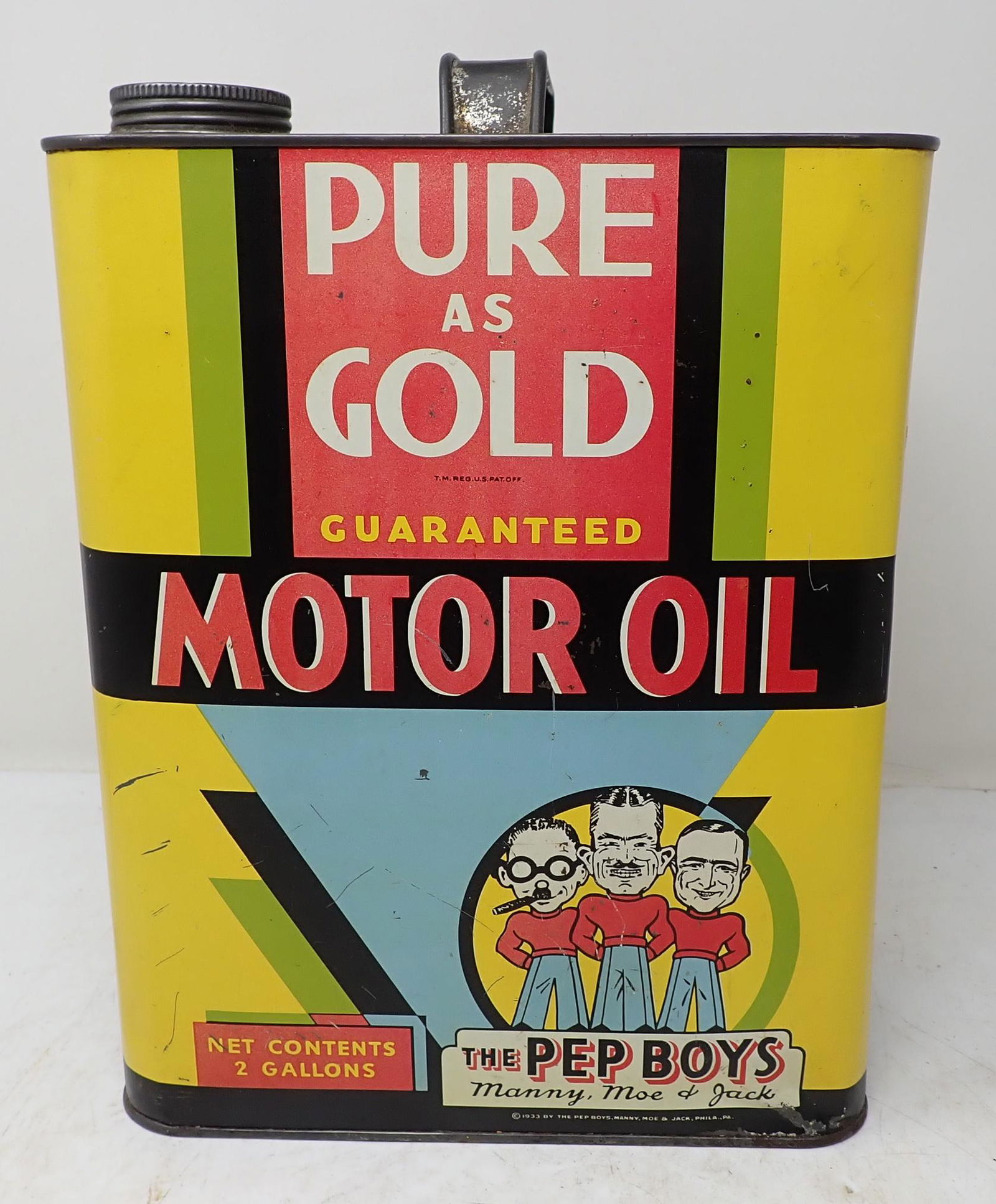 Pep Boys 2 Gallon Motor Oil Can (1 of 7)