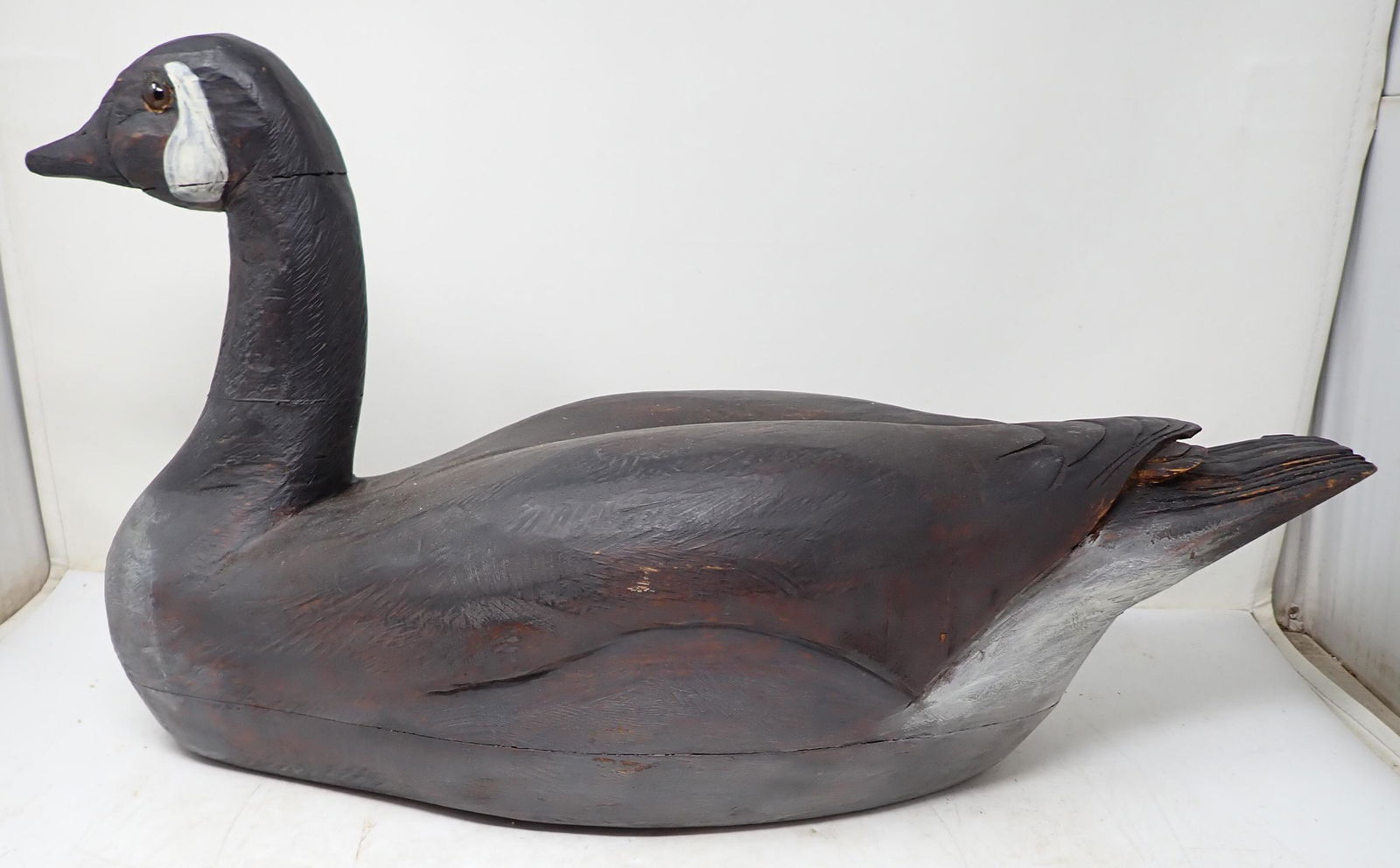 Canadian Wooden Goose Decoy Signed (1 of 4)