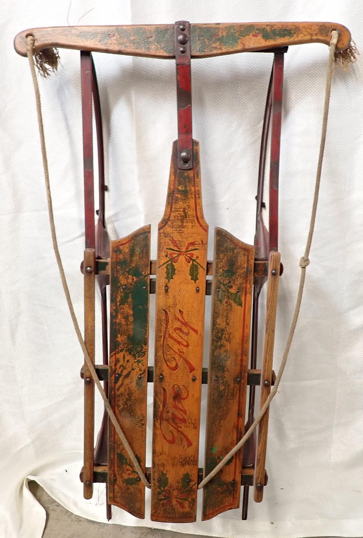 Fire Fly 10c Stenciled Sled: Apprx 19 1/2" x 36 1/2"