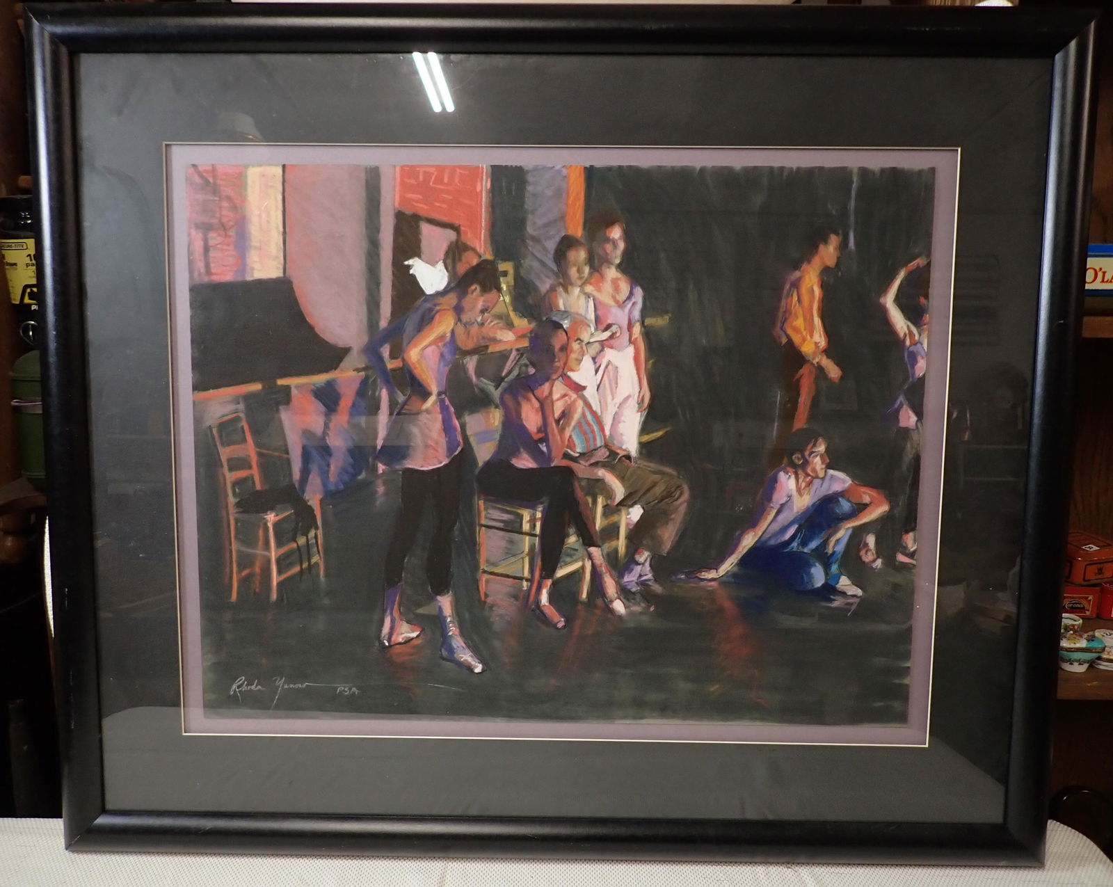 Rhoda Yanow Ballet Class Pastel Art (1 of 4)