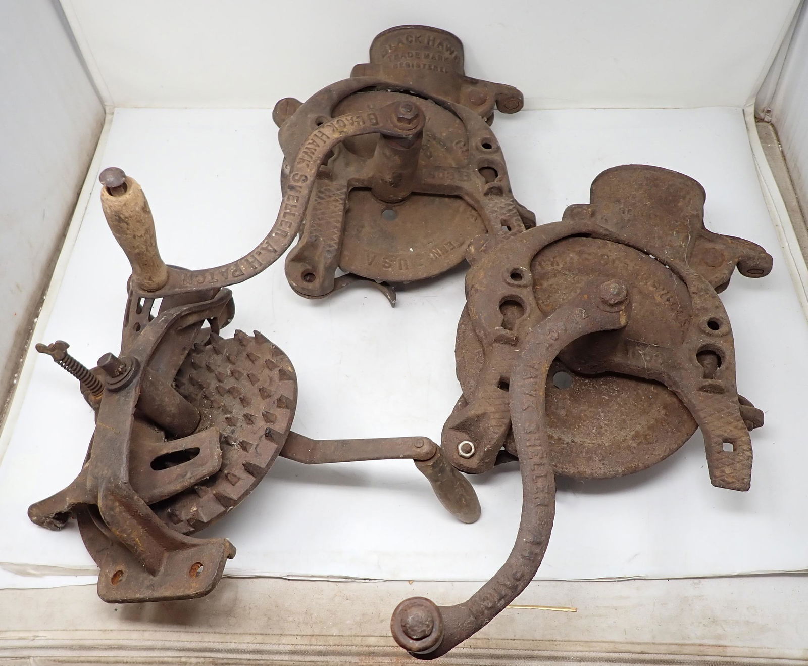 3 Antique Corn Shellers (1 of 3)