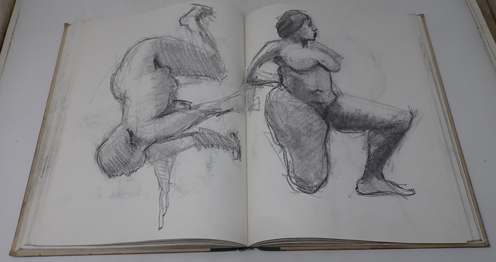 John Reilly Sketchbook: Book is apprx 10 3/4" x 14 1/4". There are approx 152 pages with sketches
