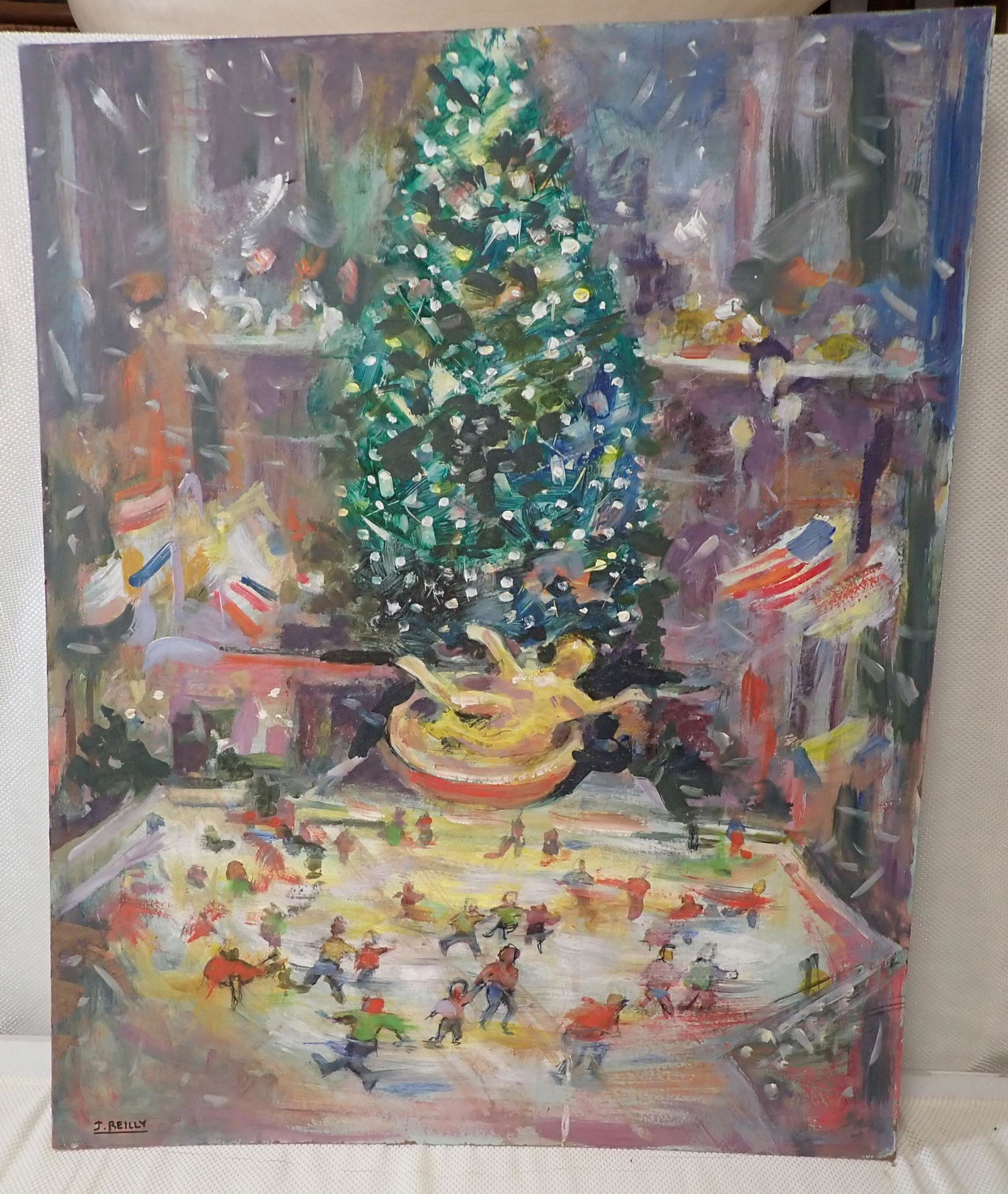 John Reilly Rockefeller Center Oil Painting (1 of 4)