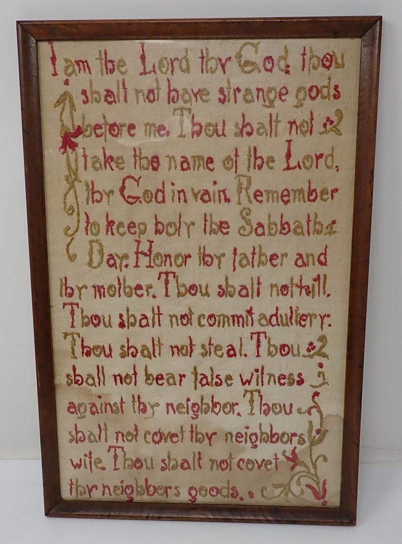 Sampler: Approx 9 3/4" x 14 1/2"