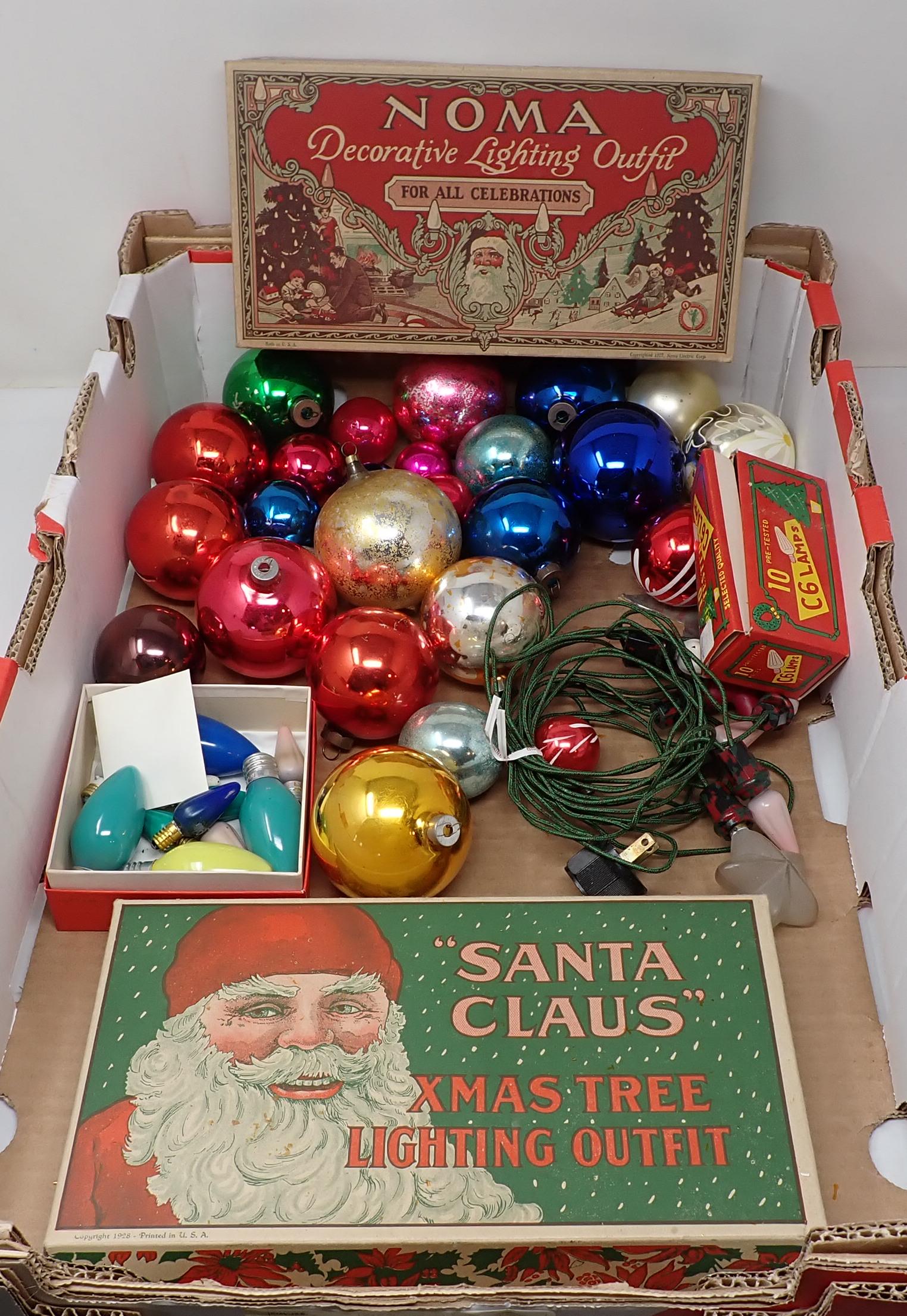 Vintage Christmas Ornaments & Noma Lights: Getting all pictured