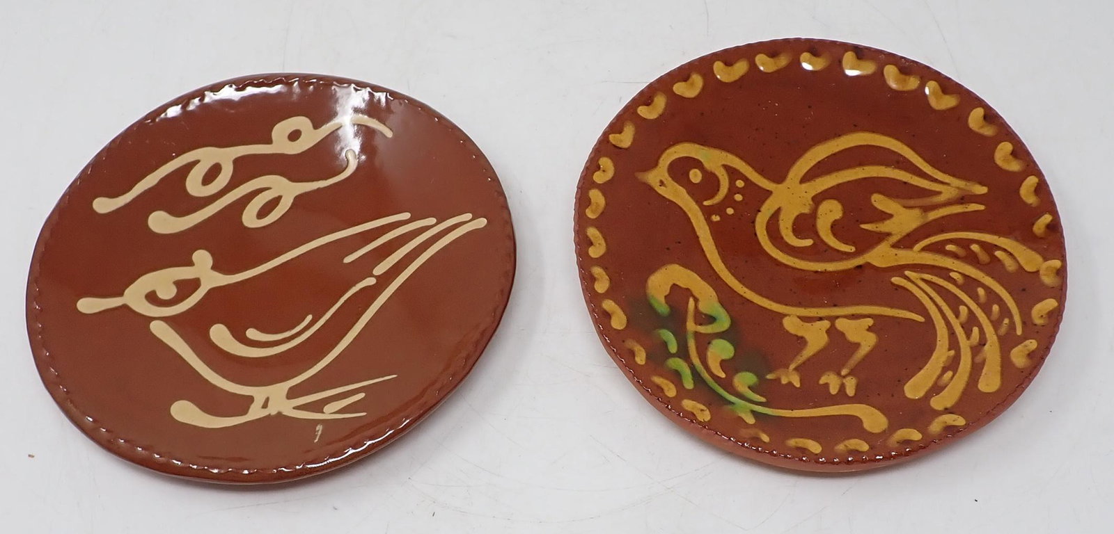 1980 Foltz Pottery & 1995 Bird Plates (1 of 4)