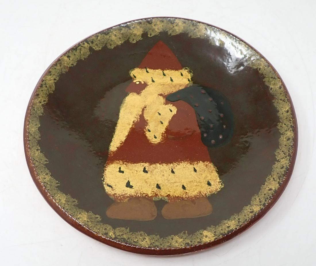 Oxford Earthenware Tamashausky Santa Plate (1 of 2)